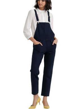 Lucky Brand Boyfriend Overall Dark Denim Size X-Small